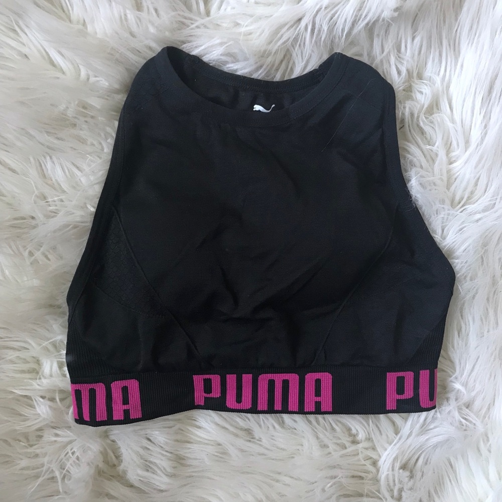 Puma High Neck Sports Bra - Size Small